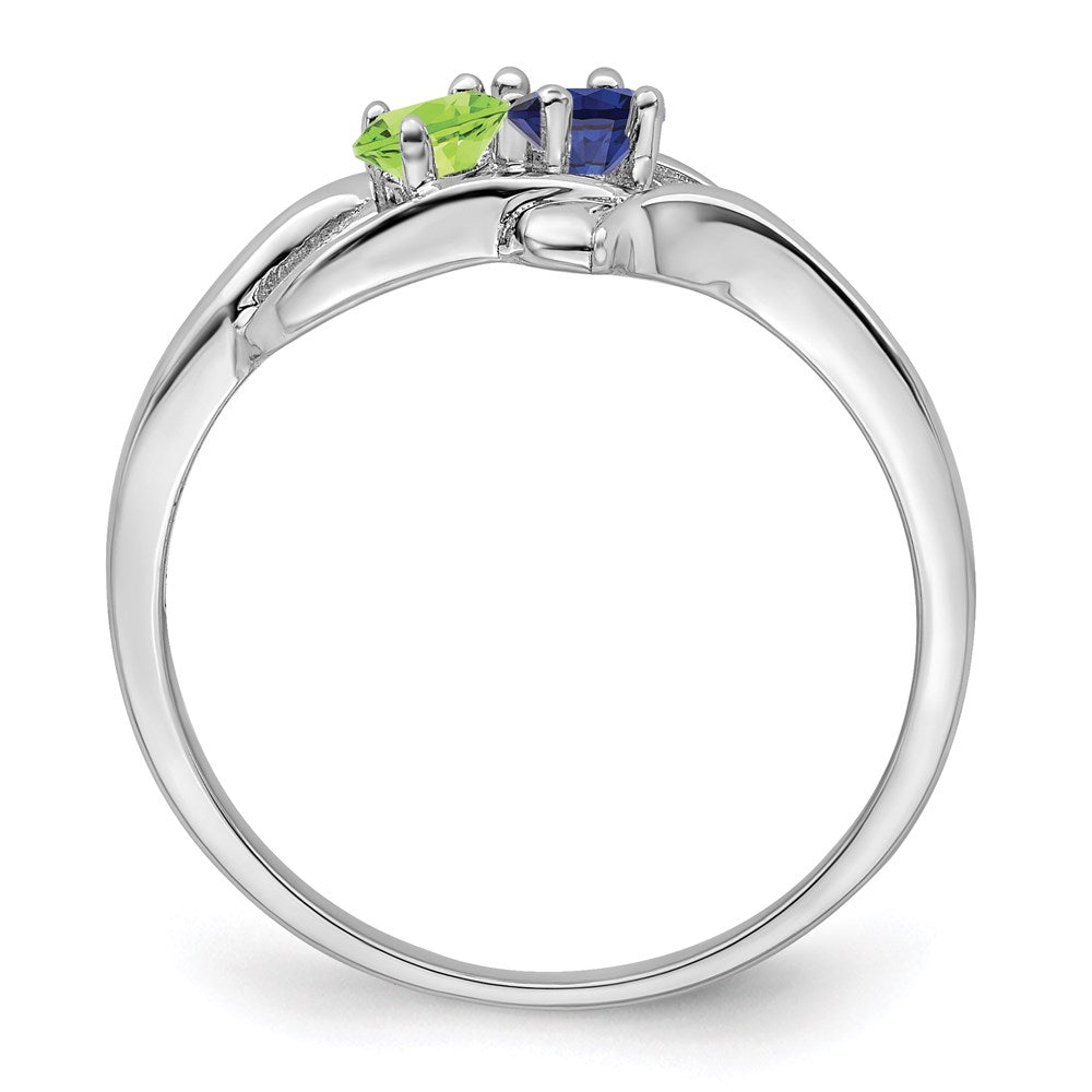 Sterling Silver Rhodium-plated Family Jewelry Mounting