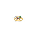 14k Synthetic Family Jewelry Ring