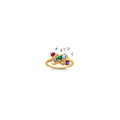 14k Synthetic Family Jewelry Ring