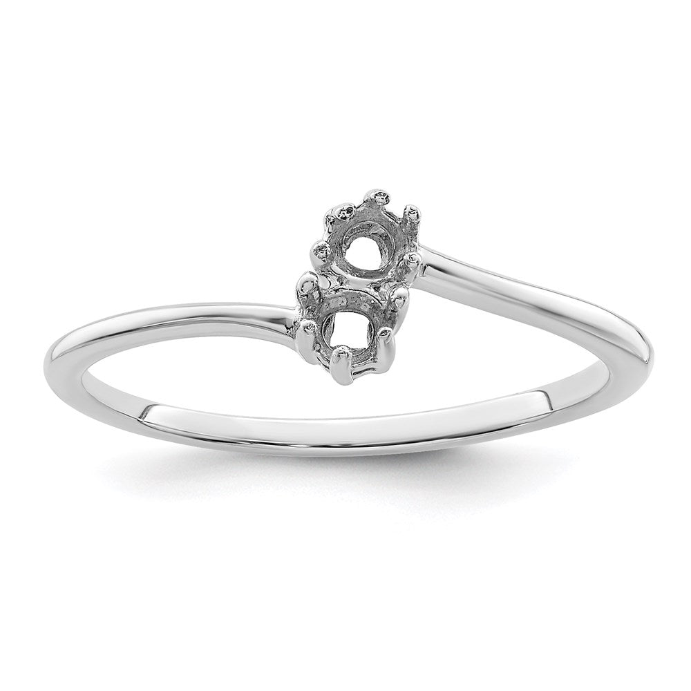14k White Gold Family Jewelry Ring