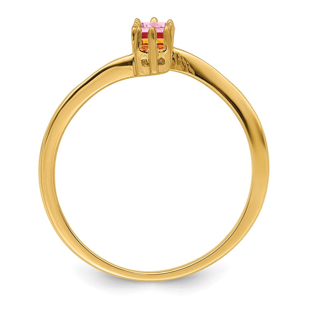 14k Synthetic Family Jewelry Ring