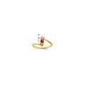 14k Synthetic Family Jewelry Ring