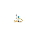 14k Genuine 4 Stone Mother's Ring