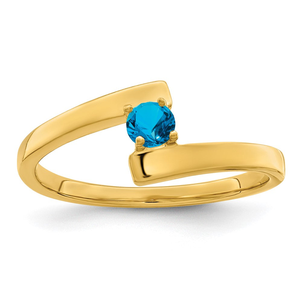 14k 2.5mm Synthetic Family Jewelry Ring