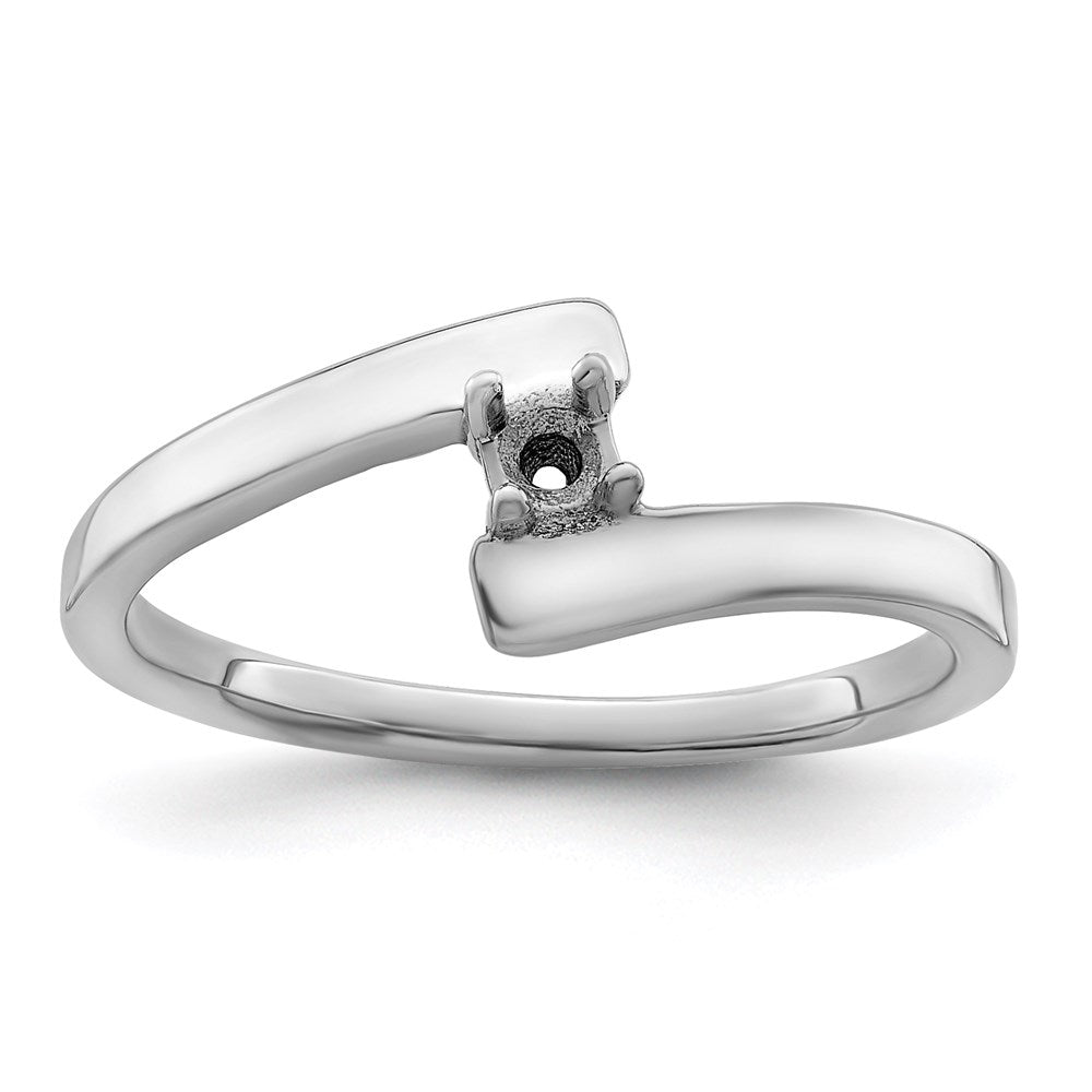 14k White Gold Synthetic Family Jewelry Ring