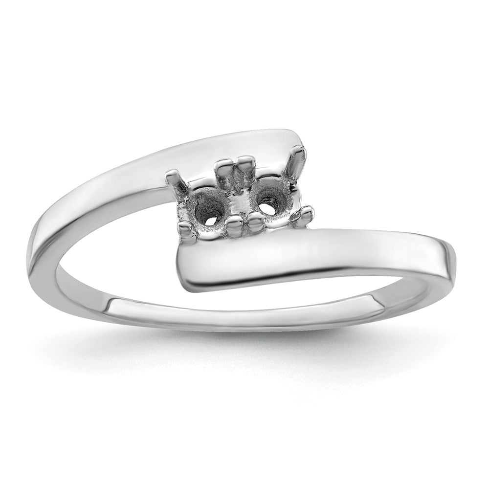 14k White Gold Synthetic Family Jewelry Ring