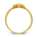 14k Polished 1-Stone Mothers Ring Mounting