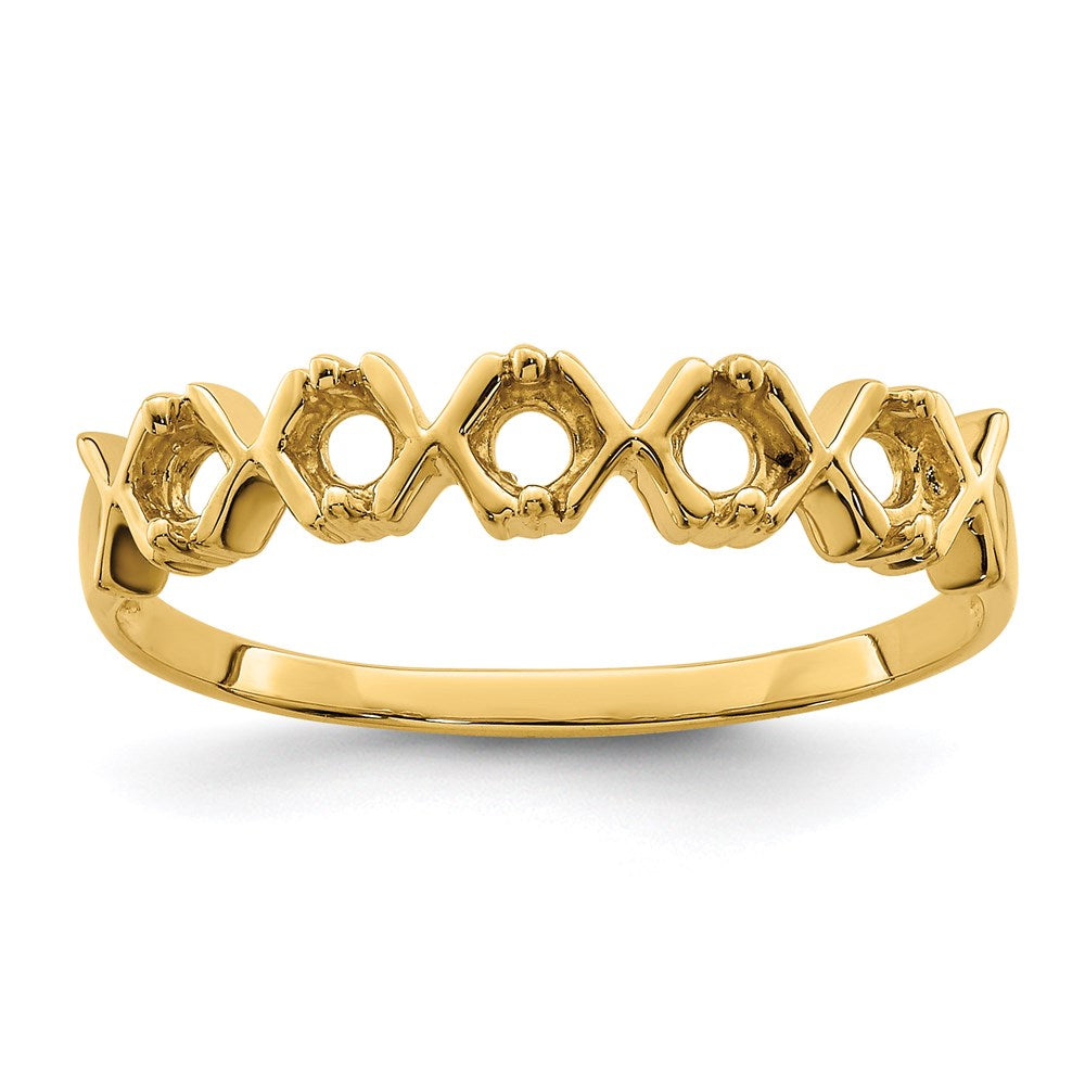 14k Synthetic Family Jewelry Ring