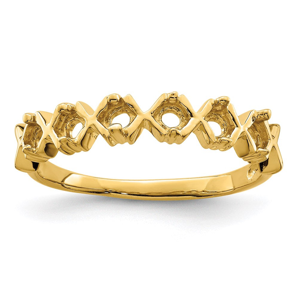 14k Synthetic Family Jewelry Ring