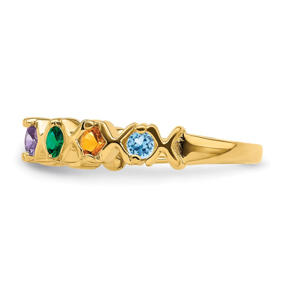 14k 2.5mm Synthetic Family Jewelry Ring