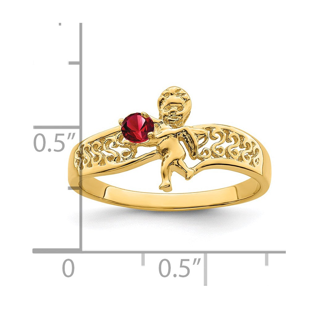 14k Synthetic Family Jewelry Ring