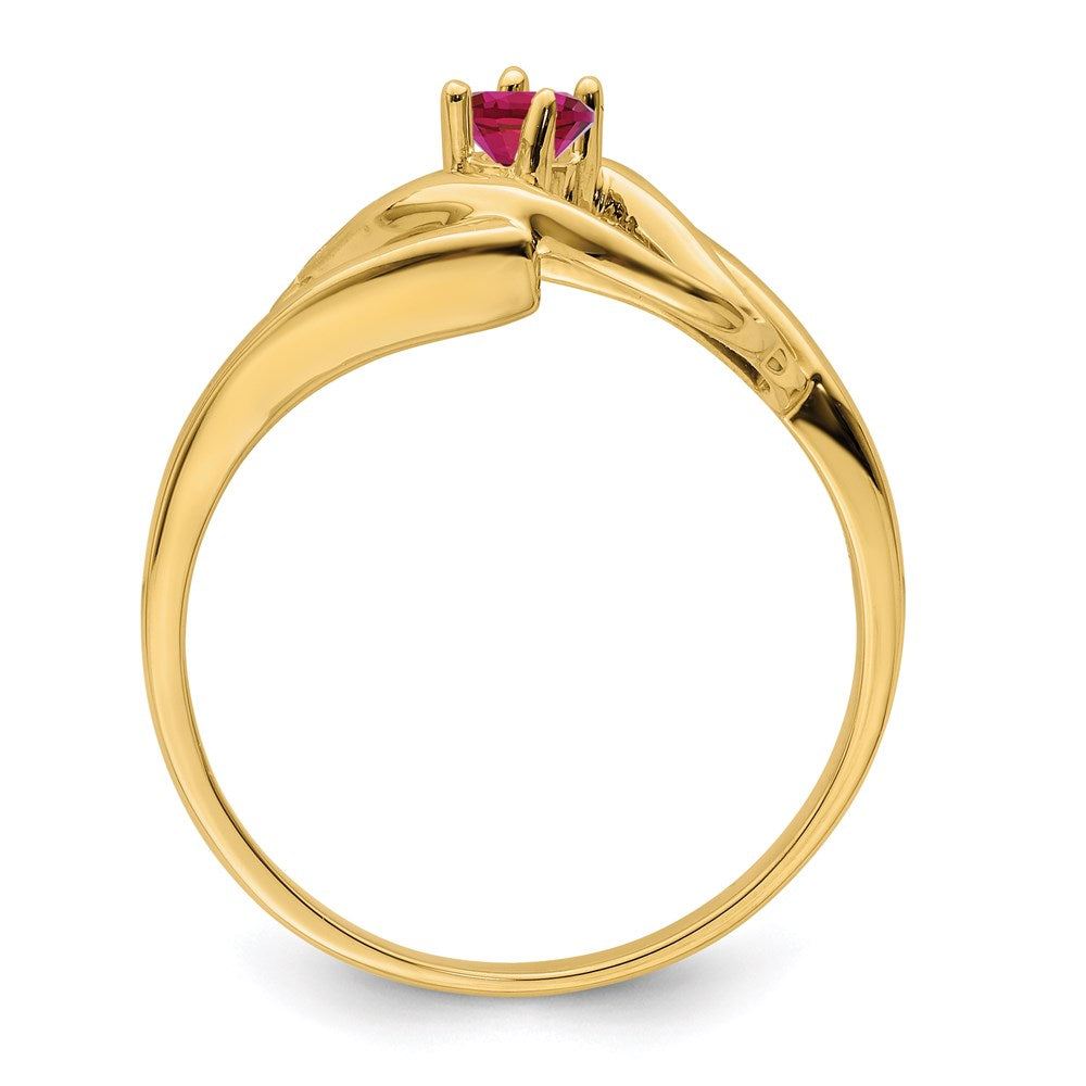 14k 2.5mm Synthetic Family Jewelry Ring