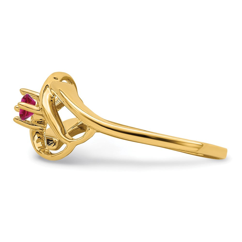 14k 2.5mm Synthetic Family Jewelry Ring