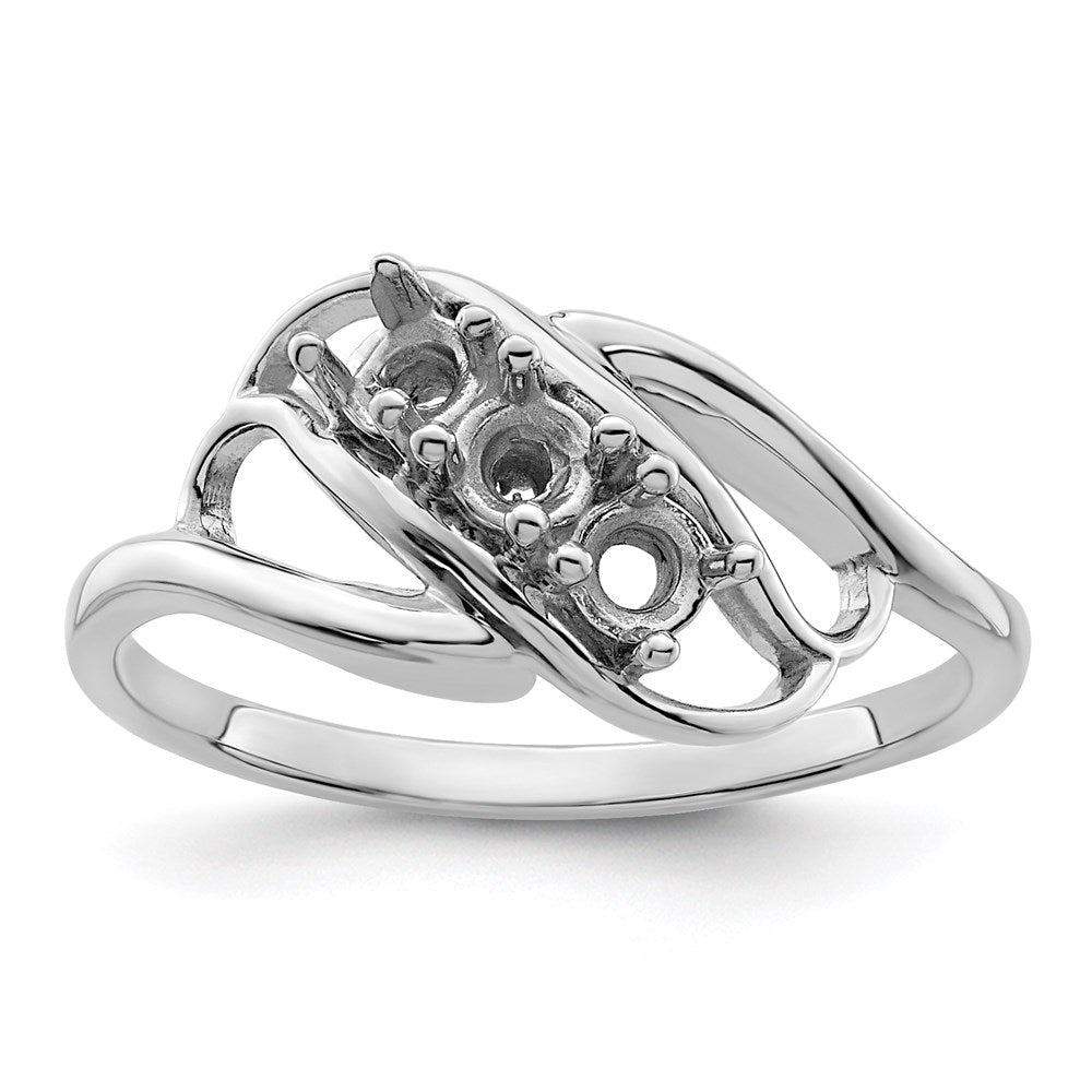 14k White Gold 2.5mm Synthetic Family Jewelry Ring