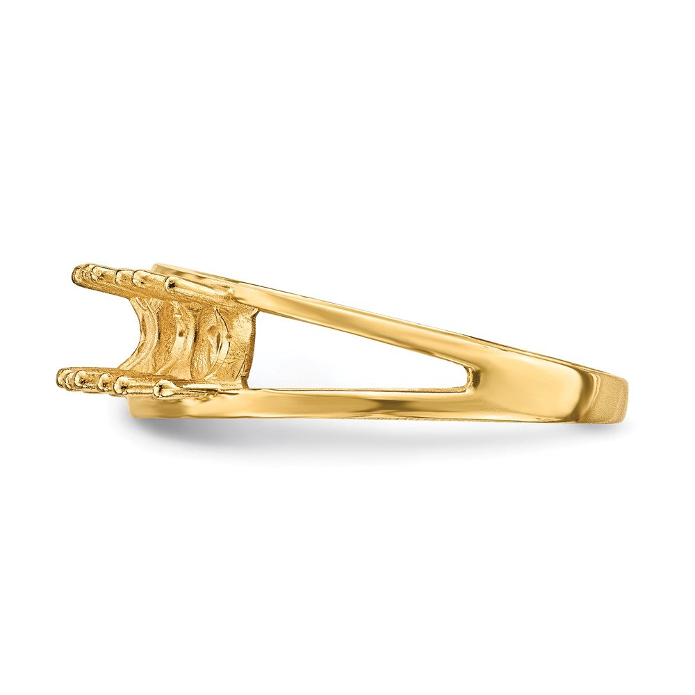 14k Polished 6-Stone Mothers Ring Mounting