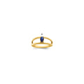 14k 5x3mm Oval Synthetic Family Jewelry Ring