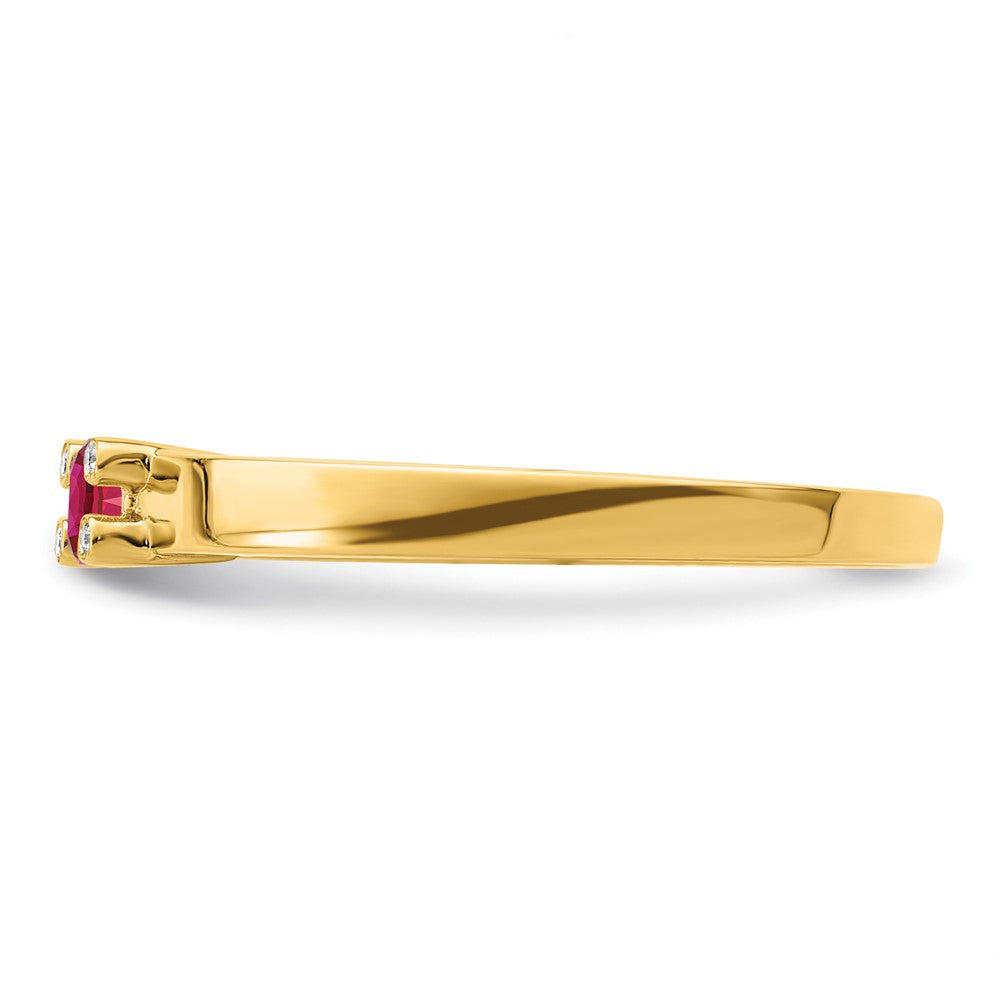 14K Family Jewelry Diamond Semi-Set Ring