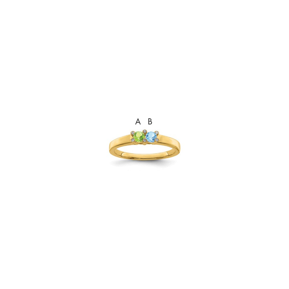 14K Family Jewelry Diamond Semi-Set Ring