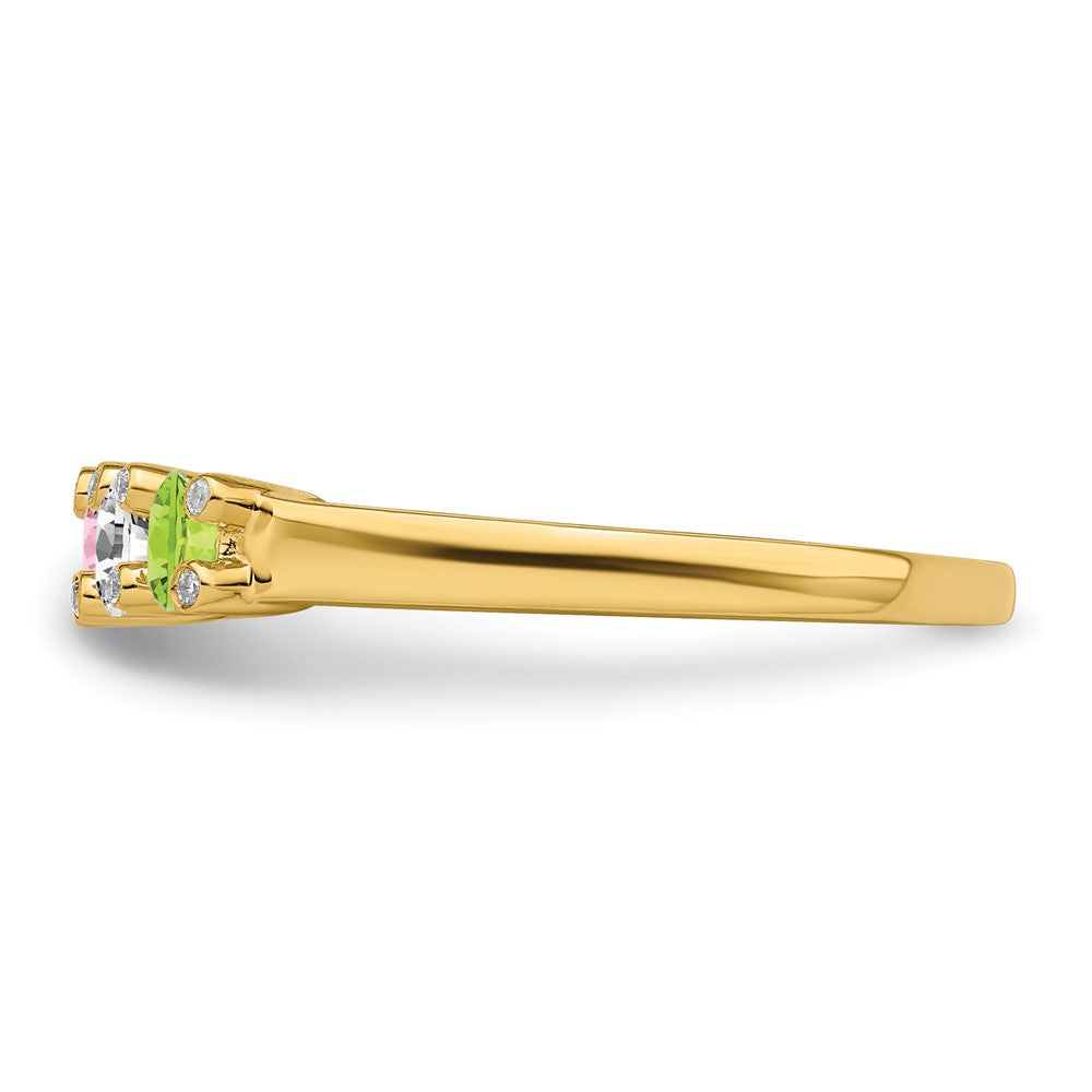 14K Family Jewelry Diamond Semi-Set Ring