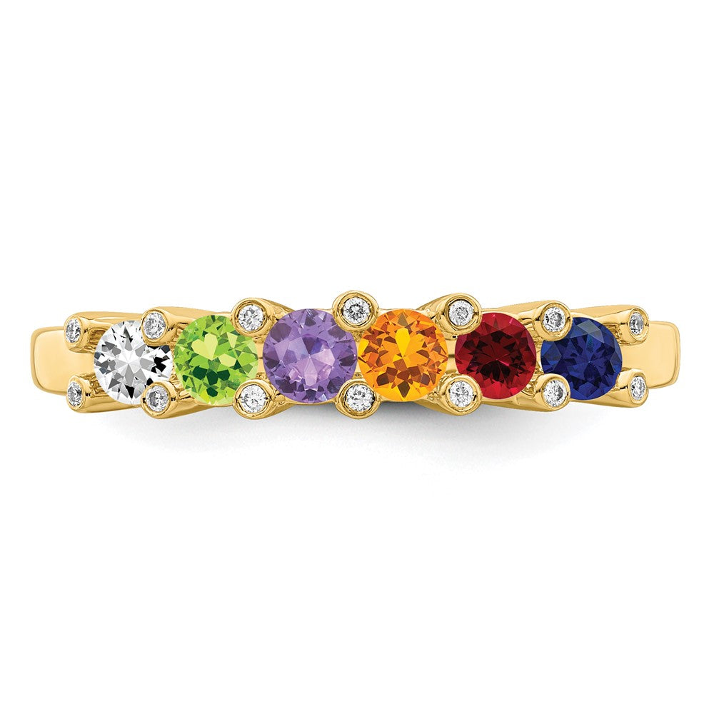 14K Family Jewelry Diamond Semi-Set Ring