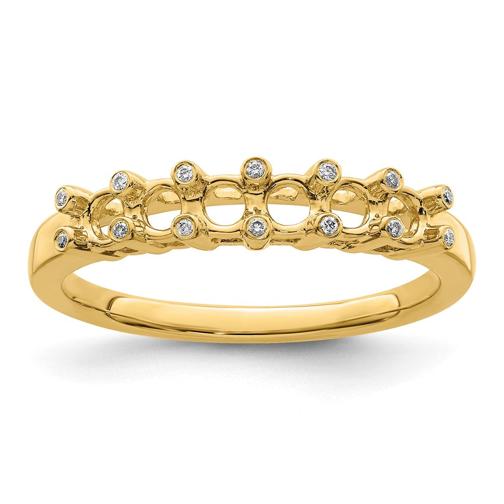14K Family Jewelry Diamond Semi-Set Ring