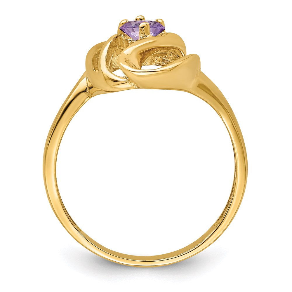 14k 3mm Synthetic Family Jewelry Ring
