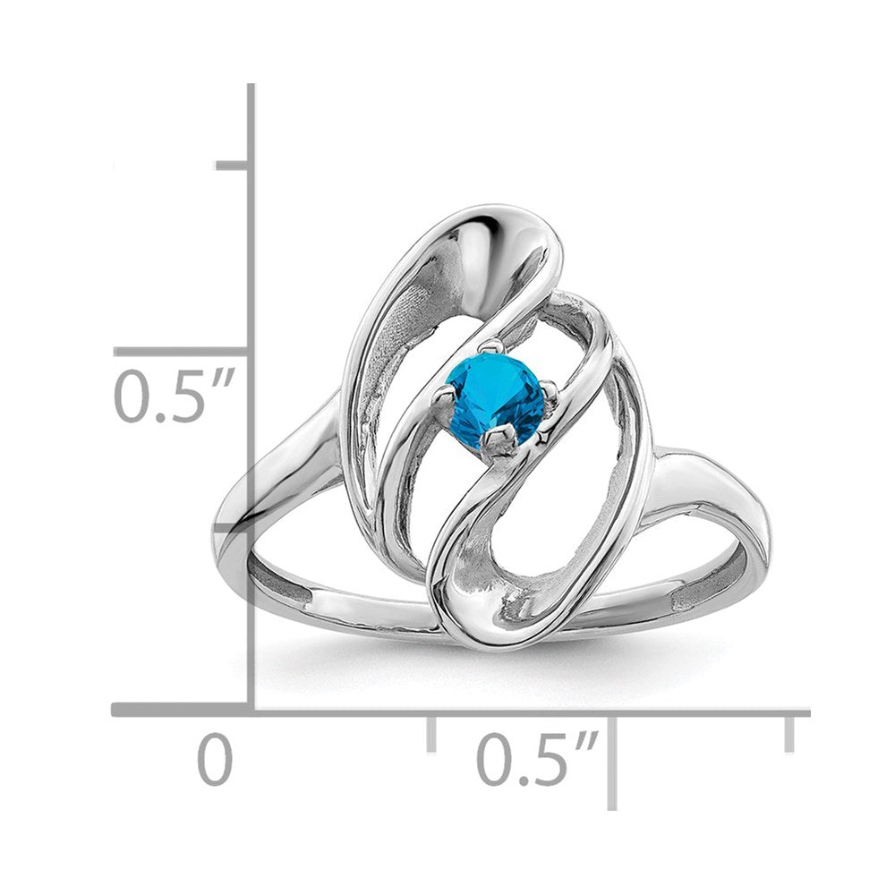 14k White Gold Family Jewelry Ring