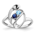 14k White Gold Family Jewelry Ring