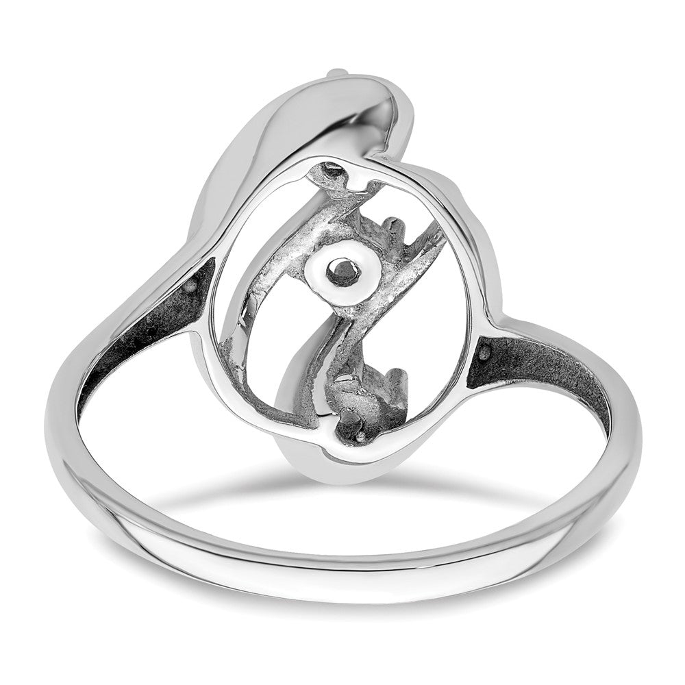 14k White Gold Family Jewelry Ring