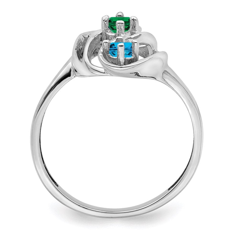 Sterling Silver Rhodium-plated Family Jewelry Mounting