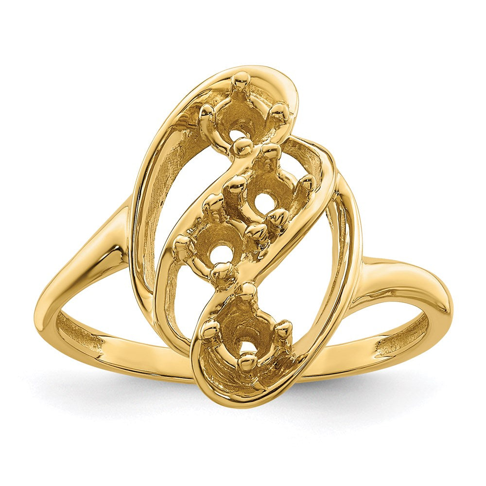 14k Synthetic Family Jewelry Ring