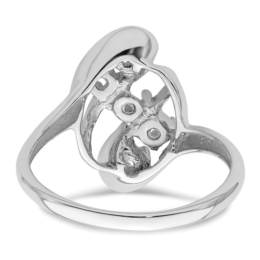 14k White Gold 3mm Synthetic Family Jewelry Ring