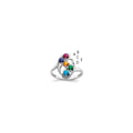 Sterling Silver Rhodium-plated Family Jewelry Mounting