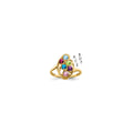 14k Synthetic Family Jewelry Ring