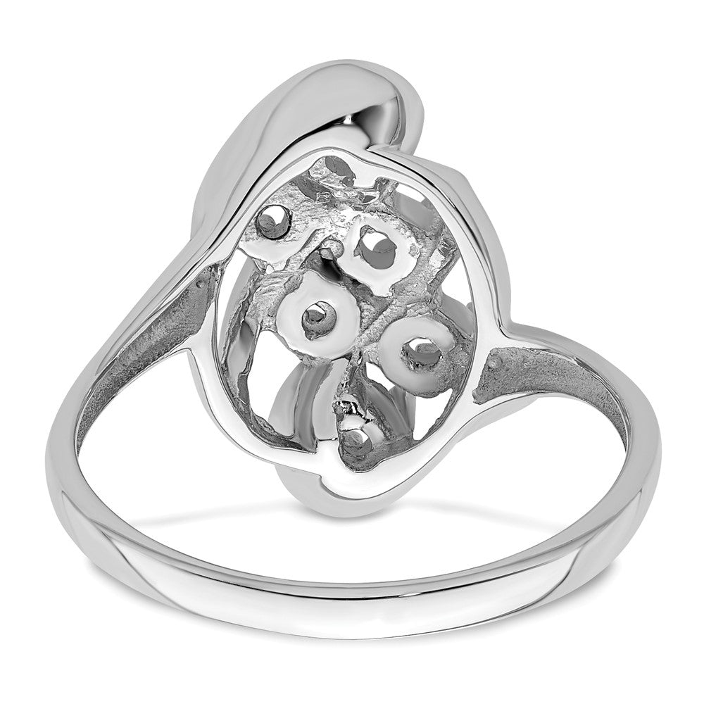 14k White Gold Family Jewelry Ring