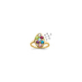 14k Synthetic Family Jewelry Ring