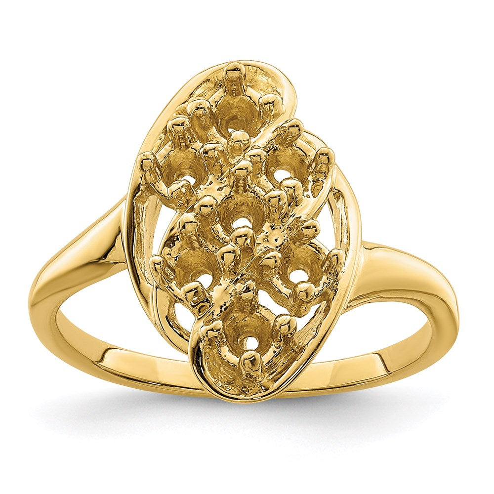 14k Synthetic Family Jewelry Ring