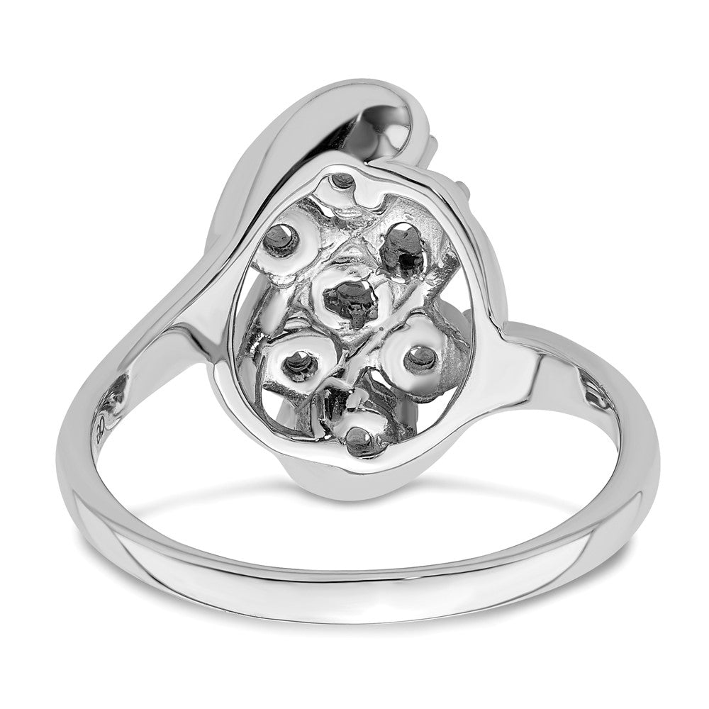 14k White Gold Family Jewelry Ring