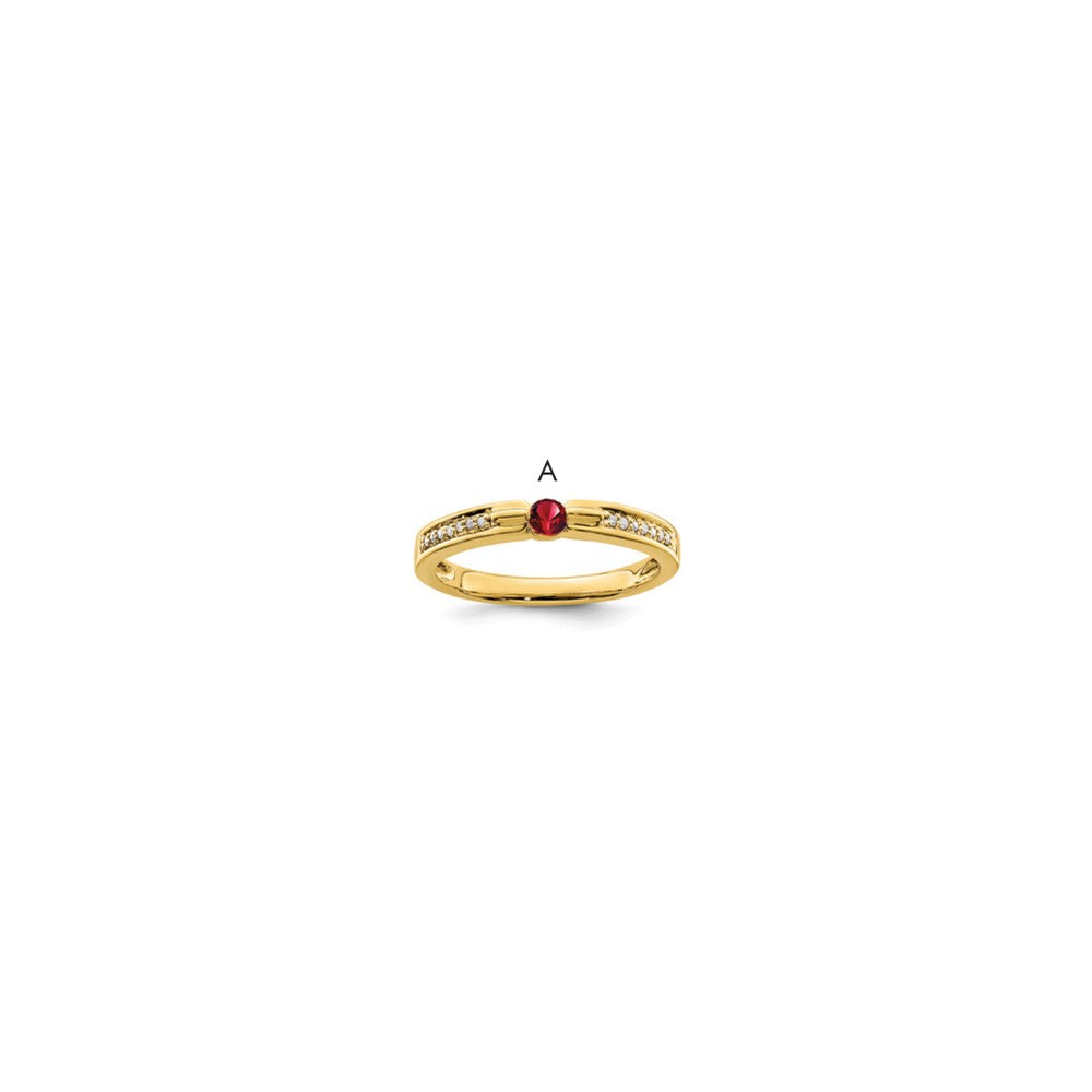 14K Family Jewelry Diamond Semi-Set Ring