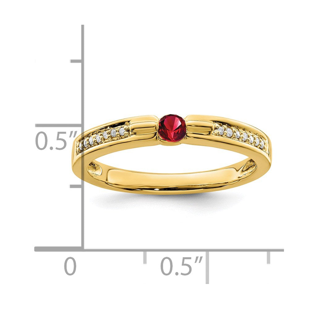 14K Family Jewelry Diamond Semi-Set Ring