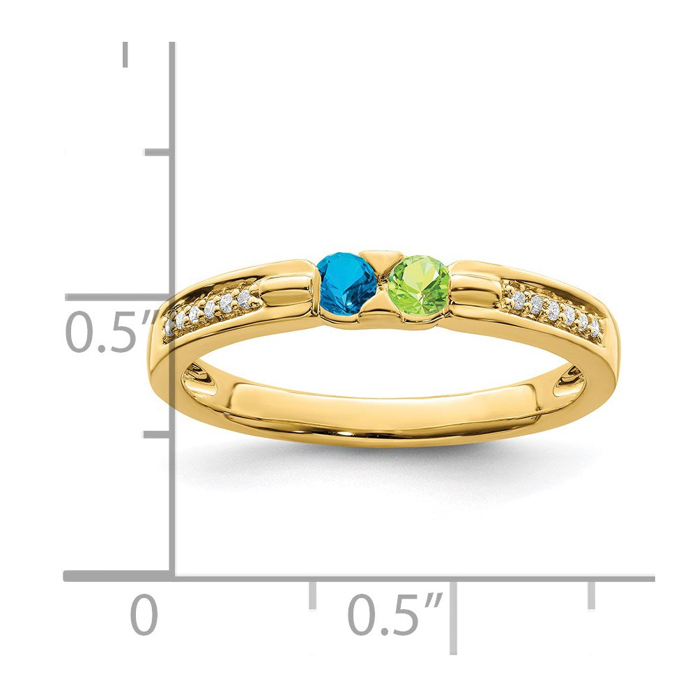 14K Family Jewelry Diamond Semi-Set Ring