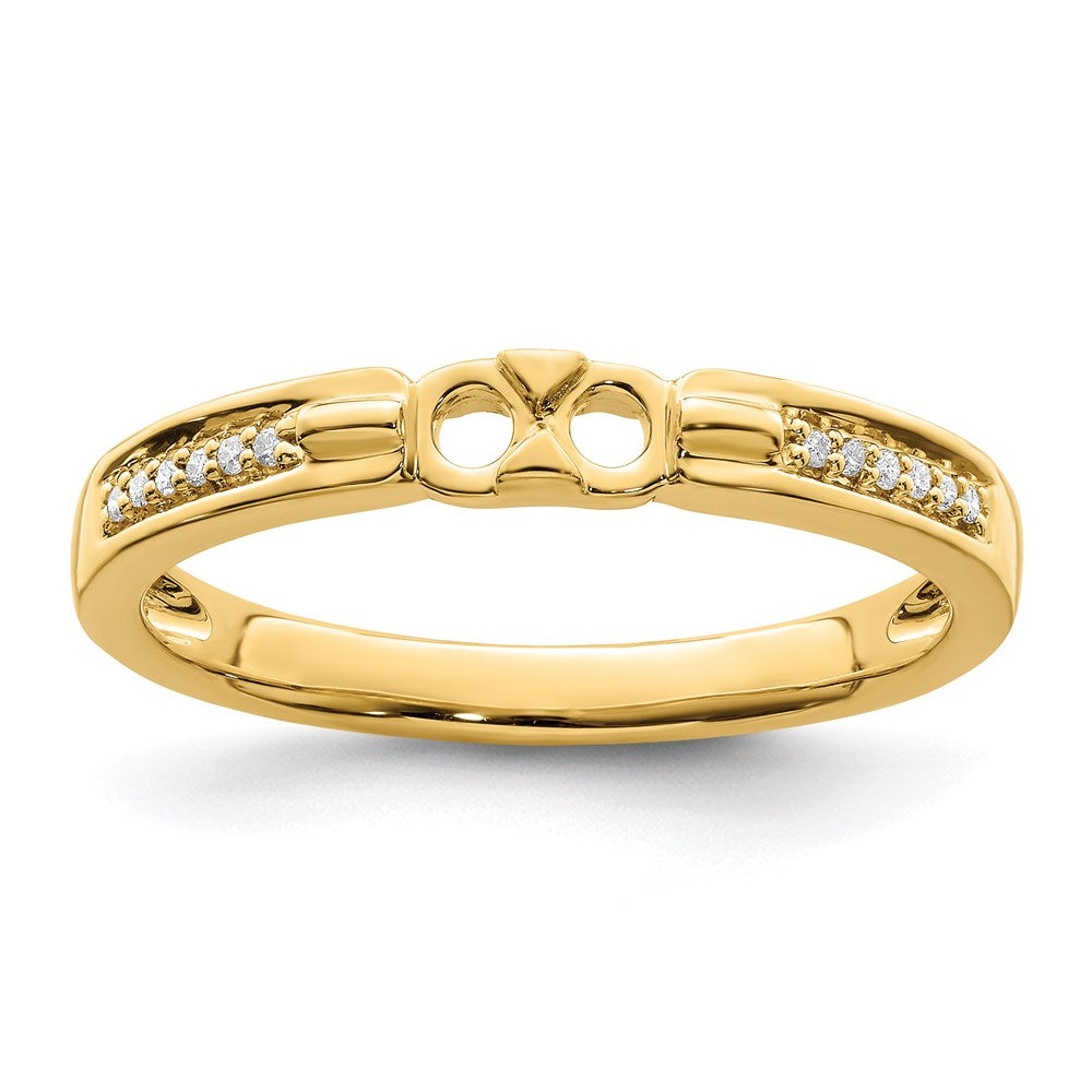 14K Family Jewelry Diamond Semi-Set Ring