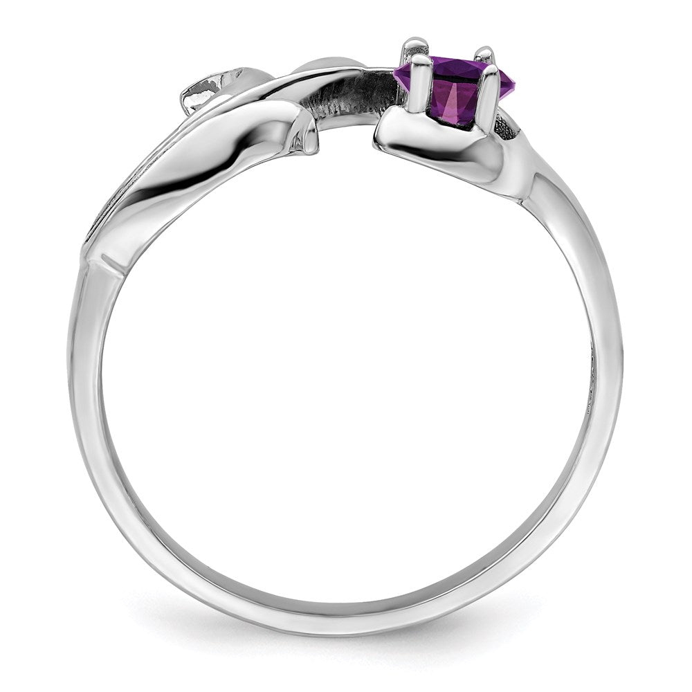 14k White Gold 3mm Genuine Family Jewelry Ring