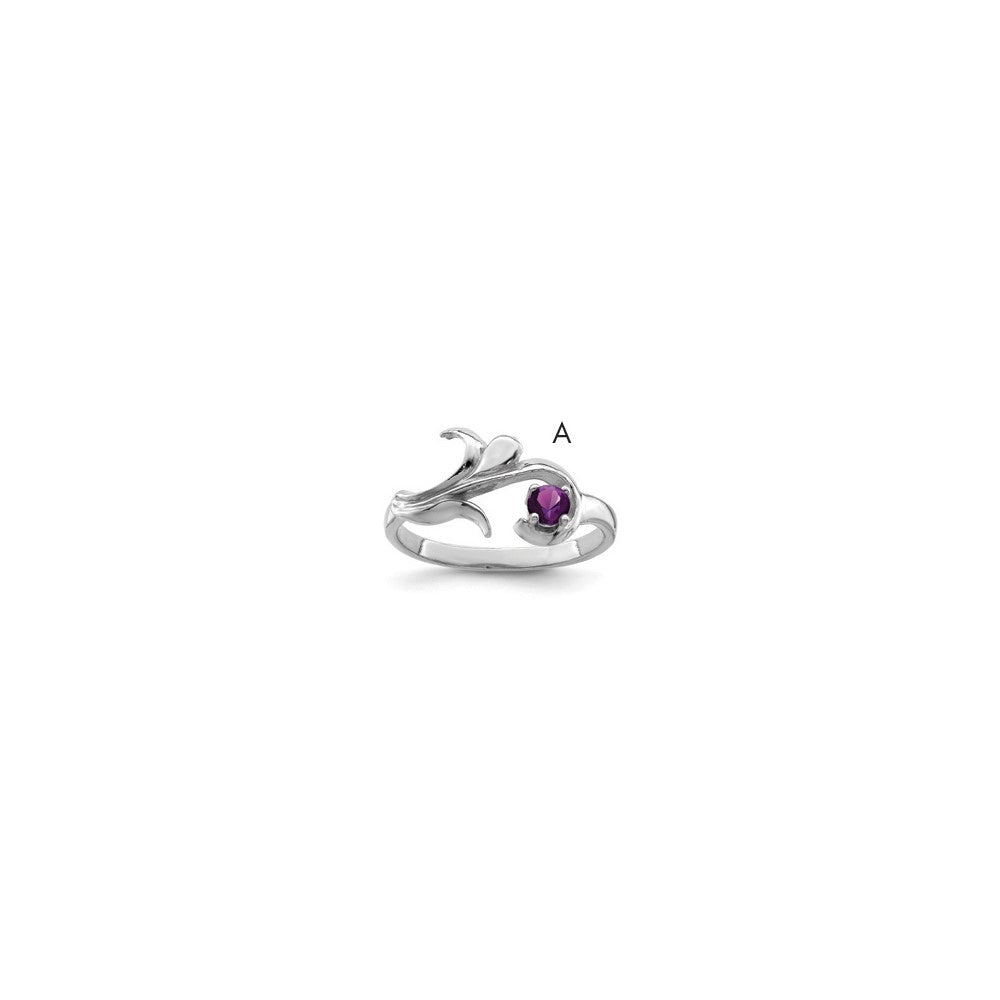 Sterling Silver Rhodium-plated Family Jewelry Mounting