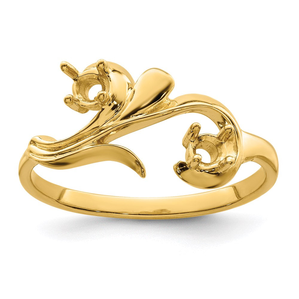 14k Synthetic Family Jewelry Ring