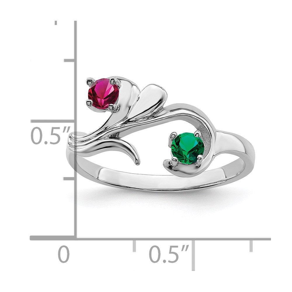 Sterling Silver Rhodium-plated Family Jewelry Mounting