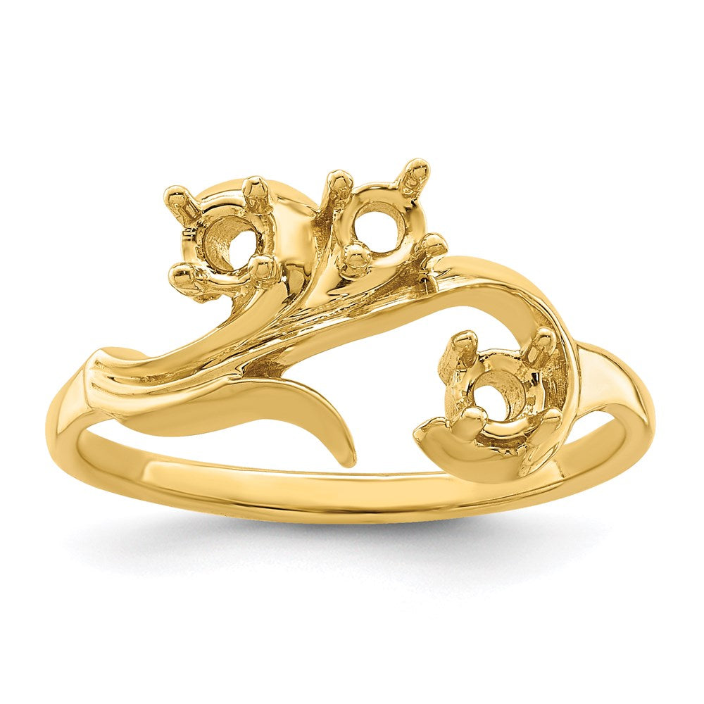 14k Synthetic Family Jewelry Ring
