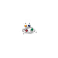 10k White Gold Synthetic Family Jewelry Ring
