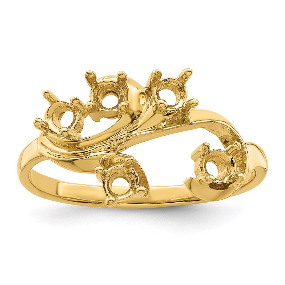 14k Synthetic Family Jewelry Ring