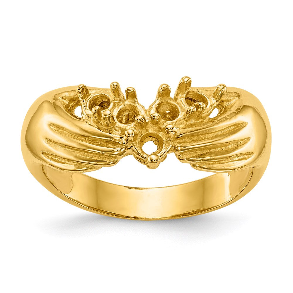 14k 5 Stone Family Ring Mounting